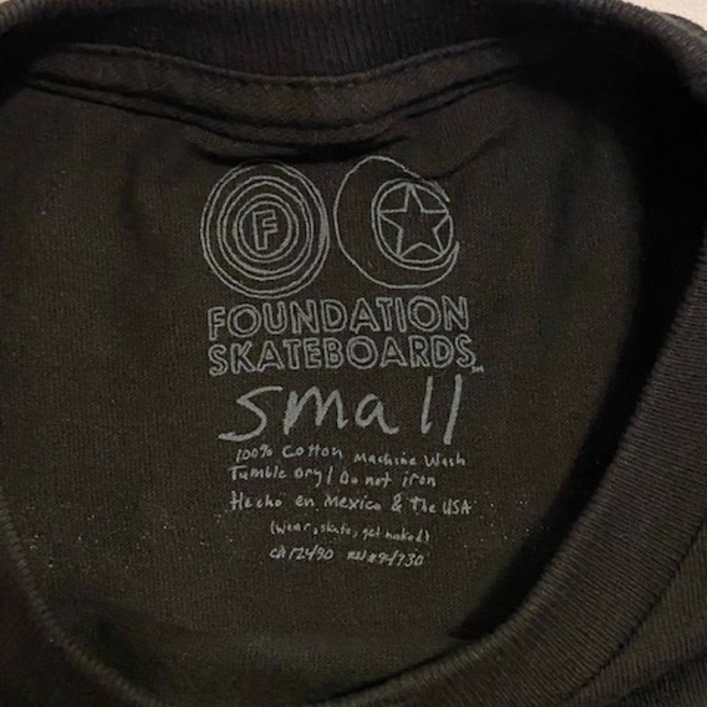 FOUNDATION Mirror Skateboard Tee - Black [S] - Picture 3 of 3